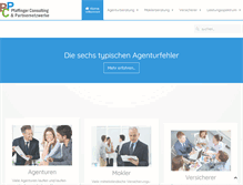 Tablet Screenshot of pfaffinger-consulting.de
